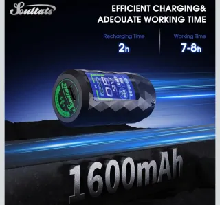 Kit Máquina Tatuar Soultats Completo Negro