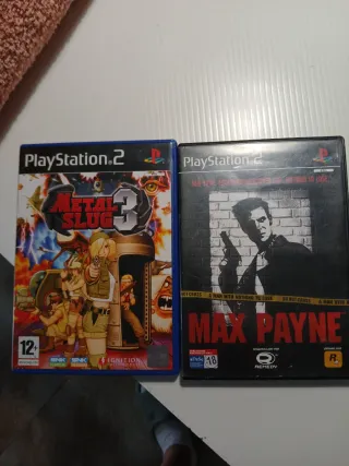 2 Videojuegos PS2: Metal Slug 3 y Max Payne