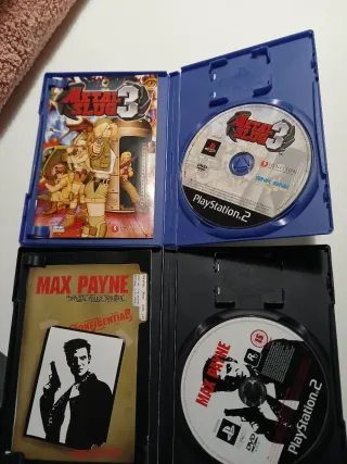 2 Videojuegos PS2: Metal Slug 3 y Max Payne