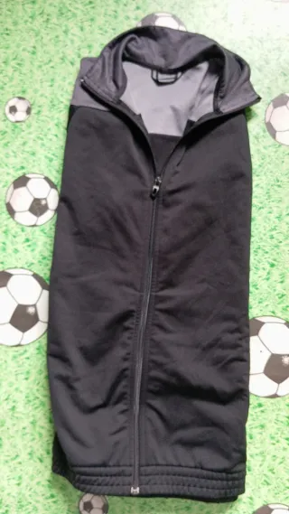 Chaqueta chándal Adidas gris y negra
