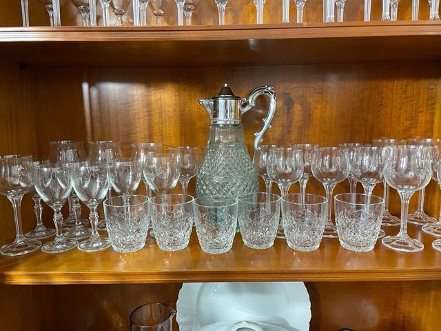 Juego de copas de cristal