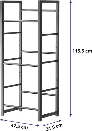 Scaffale 3 Scatole per Bevande in Metallo/Plastica