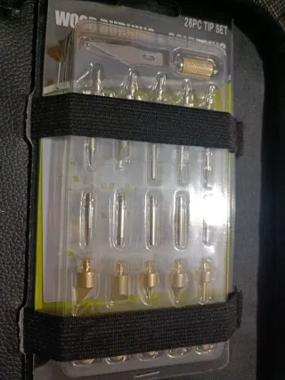 Soldador de estaño con accesorios