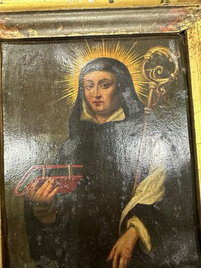 Pintura antigua al óleo