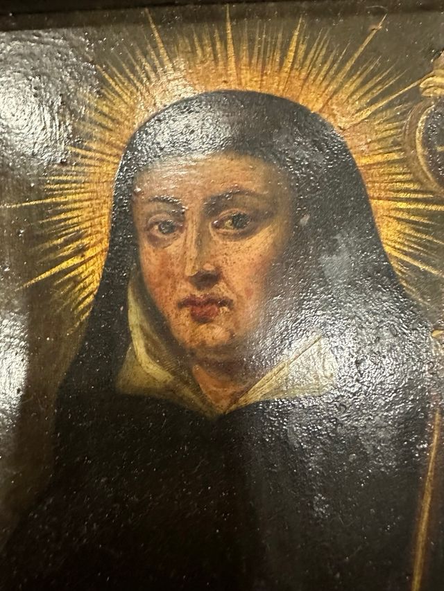 Pintura antigua al óleo