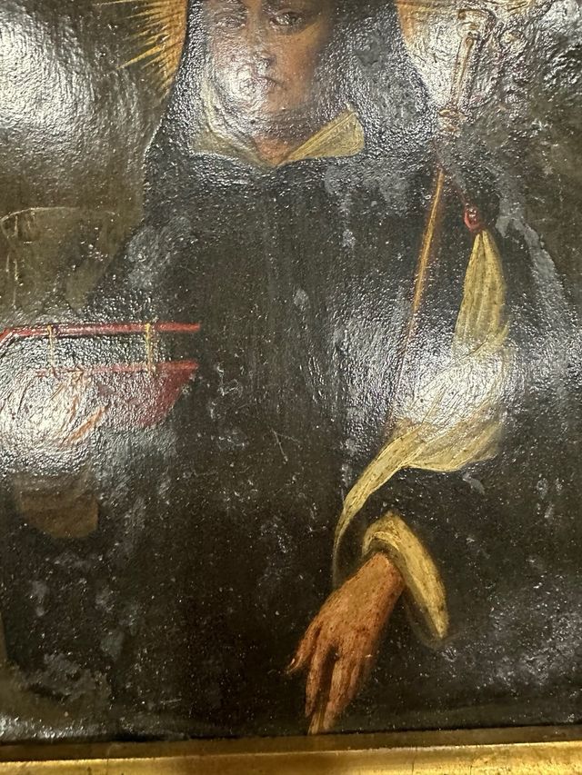 Pintura antigua al óleo