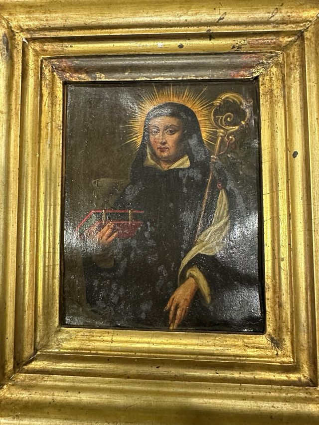 Pintura antigua al óleo