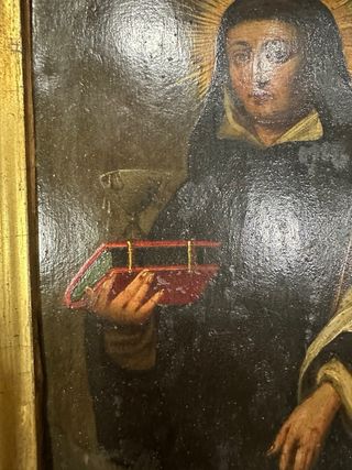 Pintura antigua al óleo