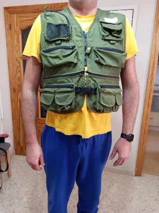 Chaleco de pesca multi-bolsillos