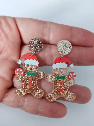Pendientes Jengibre Navideños