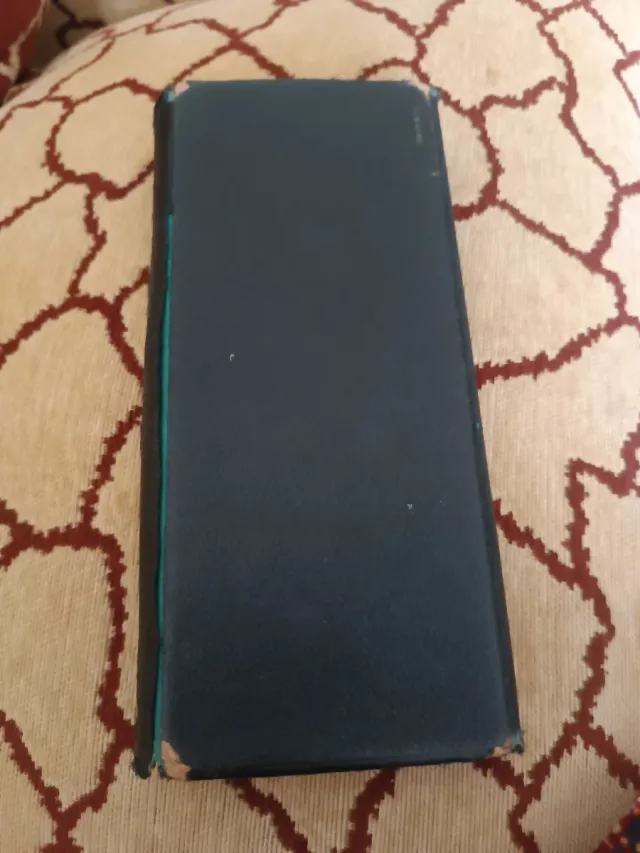 Estuche de compás antiguo cuero años 50