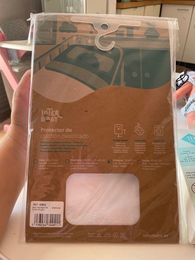 Protector colchón plastificado cuna Interbaby