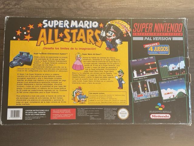 Consola Super Nintendo  con Caja