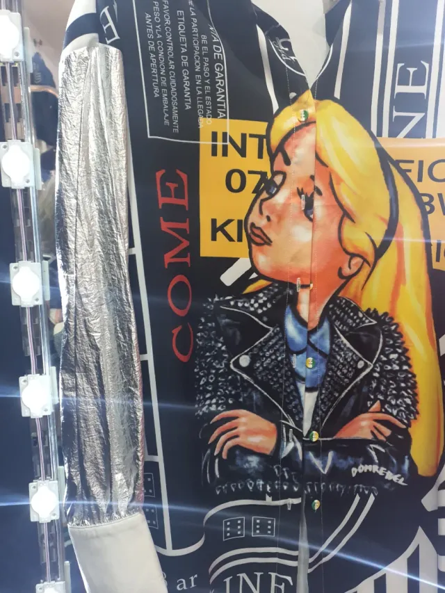 Camicia oversize con stampa grafica