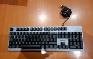 Teclado Red Thunder Gris y Negro