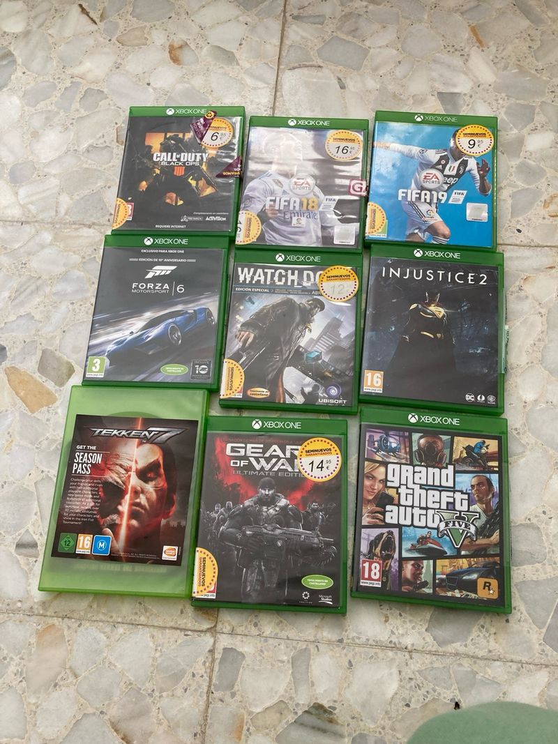 Imagen de Lote 9 Juegos Xbox One: FIFA, Call of Duty, GTA V