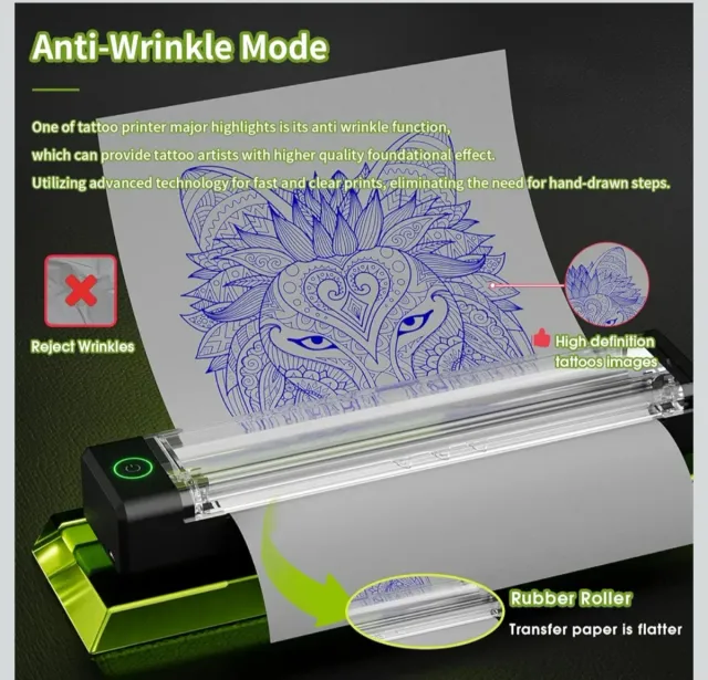 Maquina de Tatuar Kit Completo con Impresora