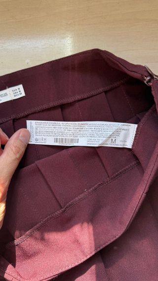 Falda vuelo roja talla M