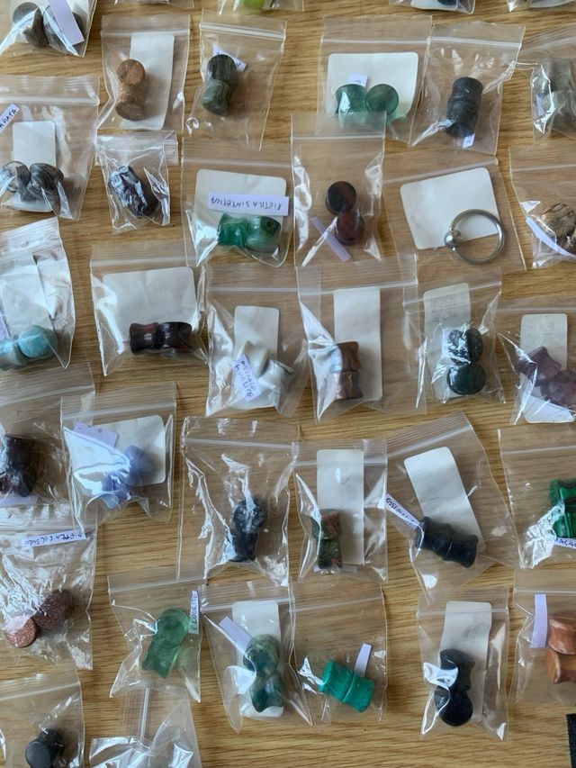 52 Dilatadores + Aro 12mm de piedras originales