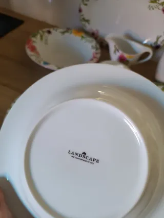 Vajilla 8 servicios flores