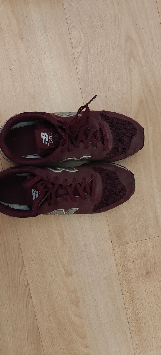 Zapatillas New Balance 500 Burdeos/Plata