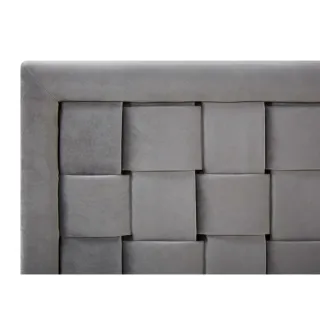 Cama Limoux 180x200 cm Gris Terciopelo