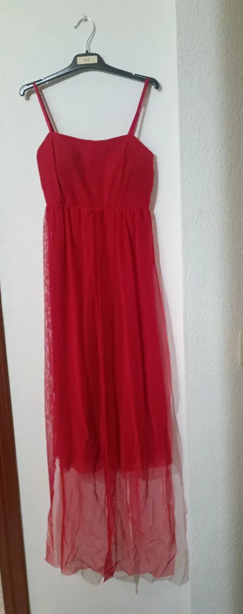 Vestido largo rojo