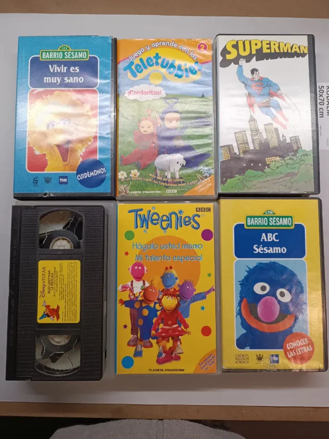 Lote 6 Películas VHS Infantiles