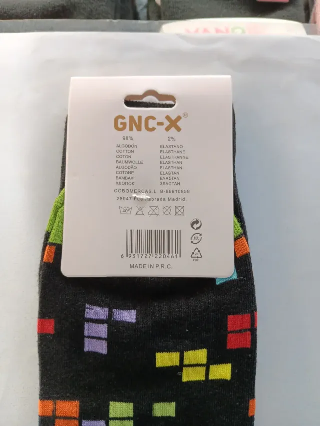 Calcetines Tetris GNC-X Talla 35 Algodón