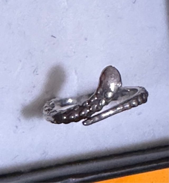 Anillo Serpiente Plata Ajustable