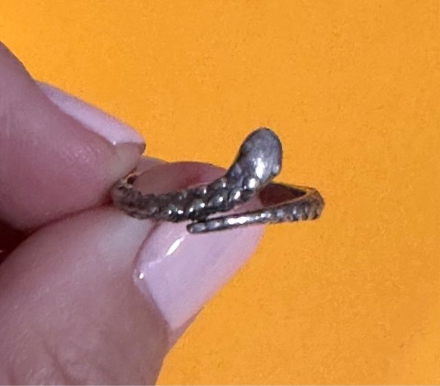 Anillo Serpiente Plata Ajustable
