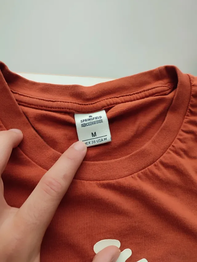 2 Camisetas Talla M (Naranja y Negra)