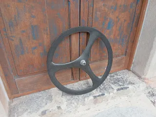 Rueda delantera Carbono Tri-spoke.