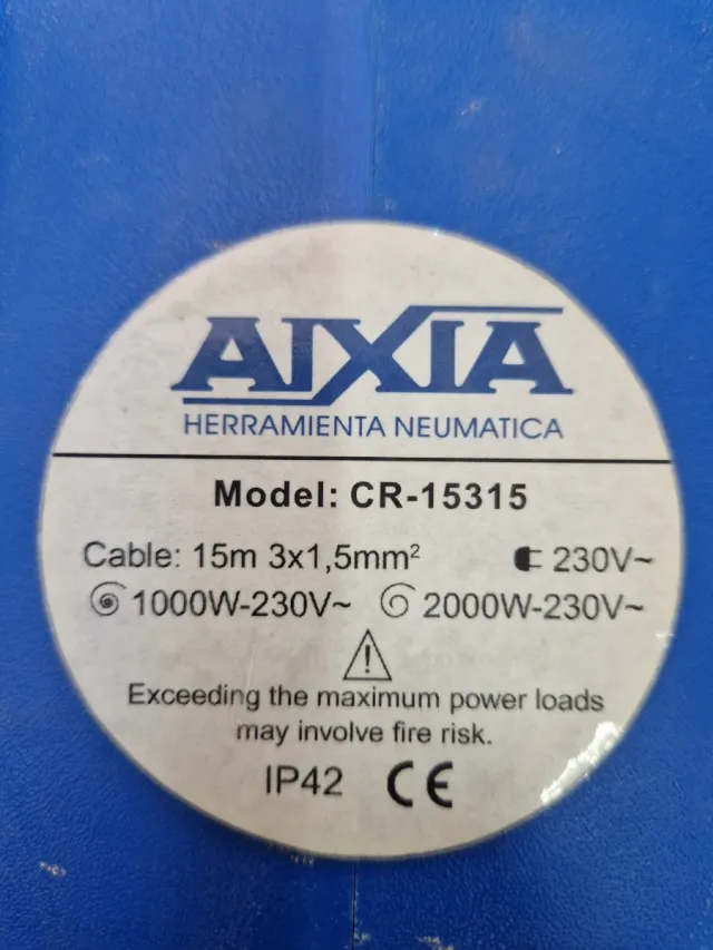 Enrollacable Eléctrico retractil 15m