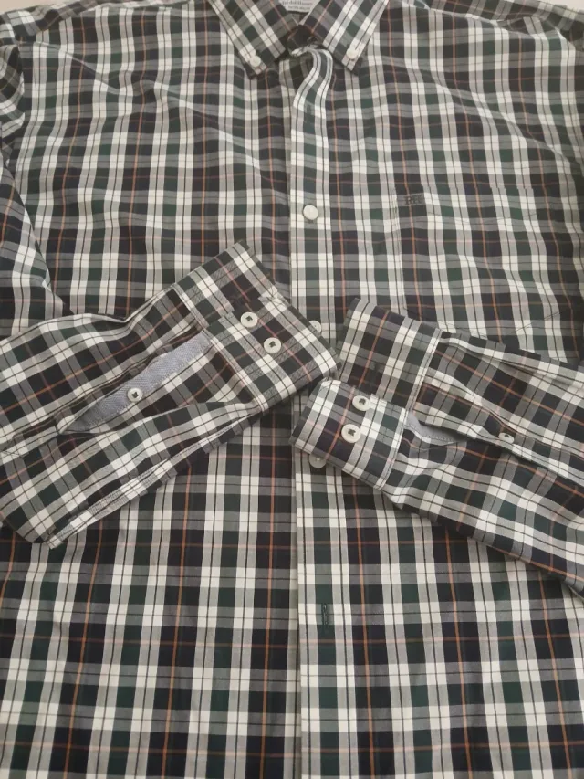 Camisa de manga larga a cuadros