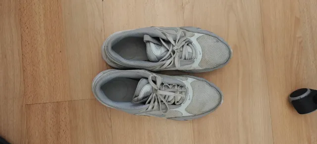 Zapatillas Nike Air grises y blancas