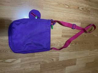Bolso Benetton niña morado y rosa