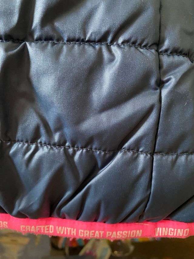 Chaqueta reversible mujer azul y rosa