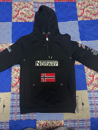 Sudadera Geographical Norway Negra