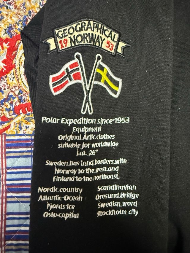 Sudadera Geographical Norway Negra