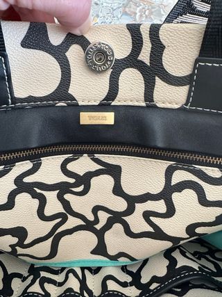 Bolso Tous Negro y Beige Como Nuevo