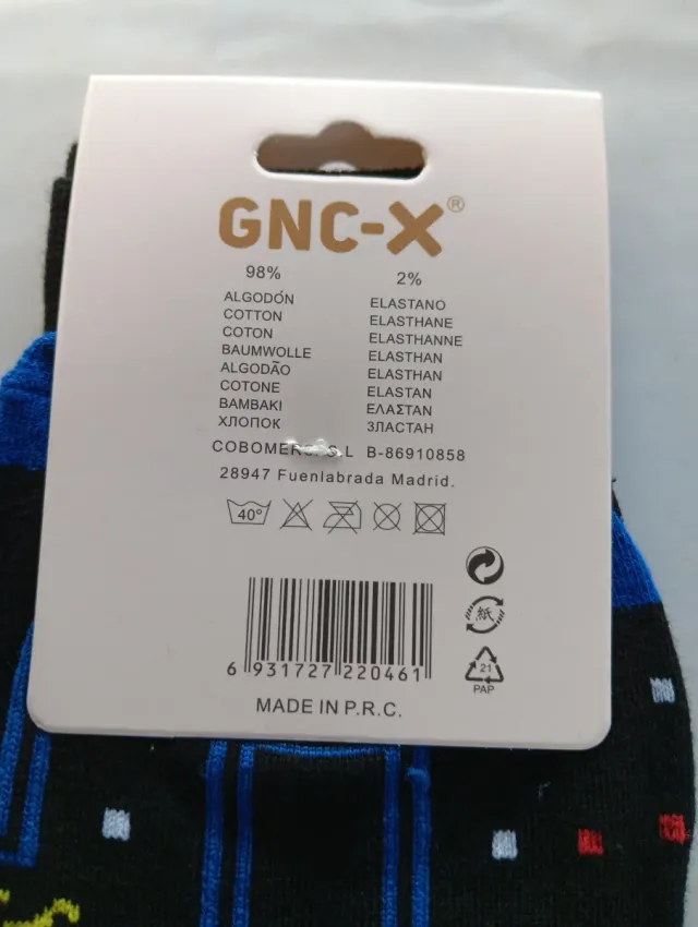 Calcetines Pac-Man GNC-X Talla 35