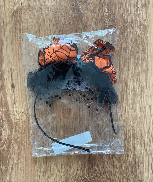 Diadema Halloween Lazos Calabaza