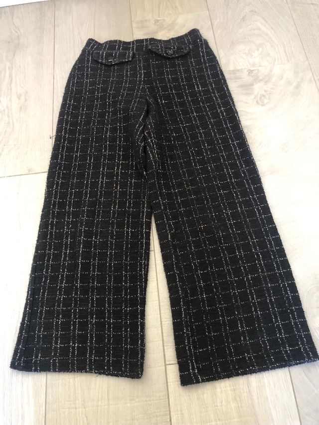 Pantalones cuadros negros y blancos