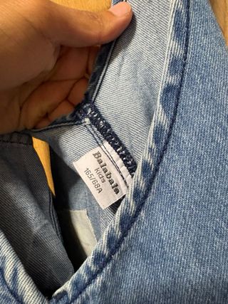 Peto vaquero XXS/32 desgastado