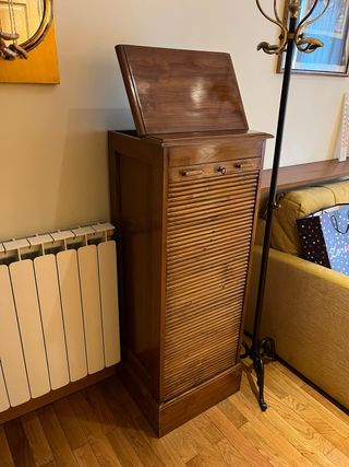 Mueble antiguo organizador de madera