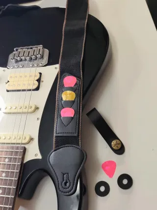 8 piezas-Correa Guitarra + Accesorios. ✅Nuevo