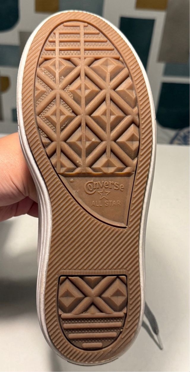 Converse plataforma T39 grises nuevas