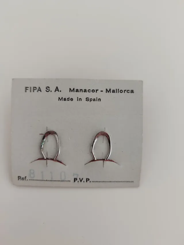 Pendientes clip perlas Mallorca Plata de Ley