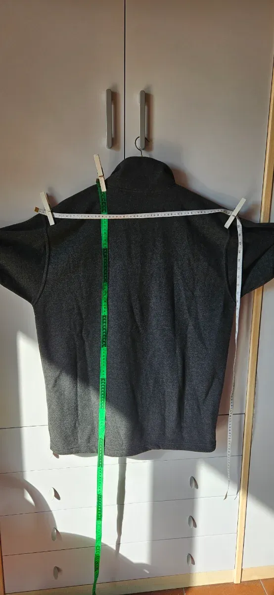 Felpa uomo tg. XL grigia caldissima